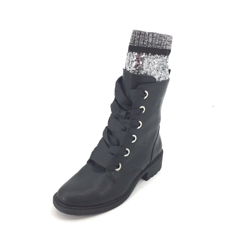 Circus Sam Edelman Women's Dearborn Lace Up Combat Boots Size 6 Black NWOB